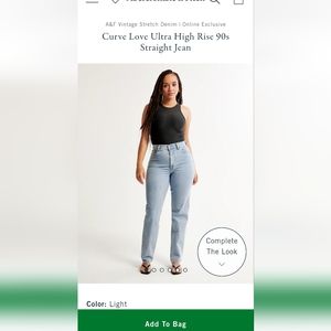 Abercrombie and Fitch curve love jeans